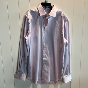 ETON Men's Light Purple Dress Shirt LAVENDER slim fit cotton shirt M 16neck